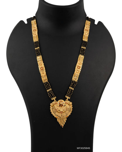 Vibrant Peacock Motif Heritage Forming Mangalsutra Jewelry