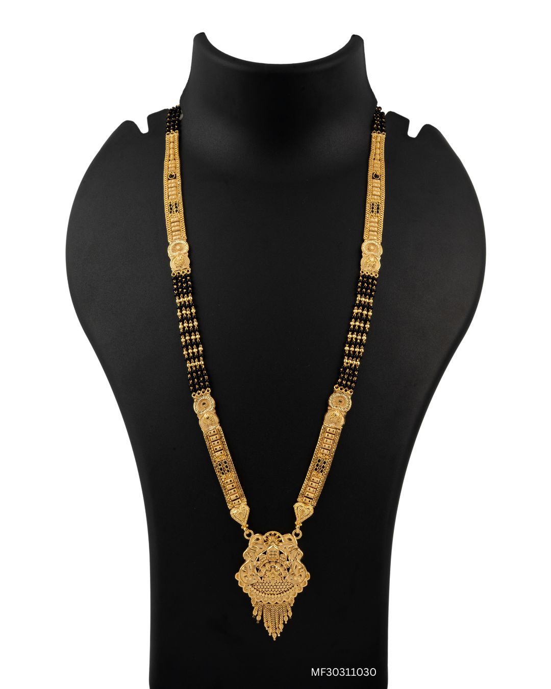 Premium Heritage Lattice Shield Forming Mangalsutra Jewelry