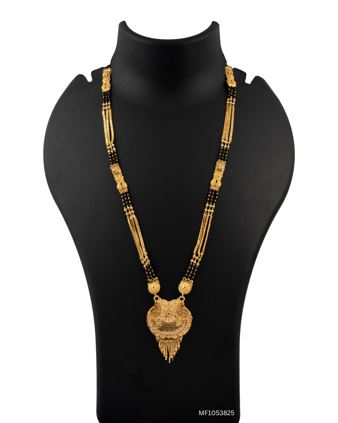 Lotus Shield Forming Mangalsutra Jewelry