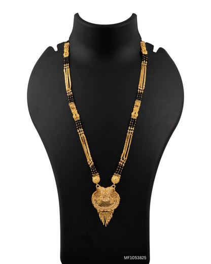 Lotus Shield Forming Mangalsutra Jewelry