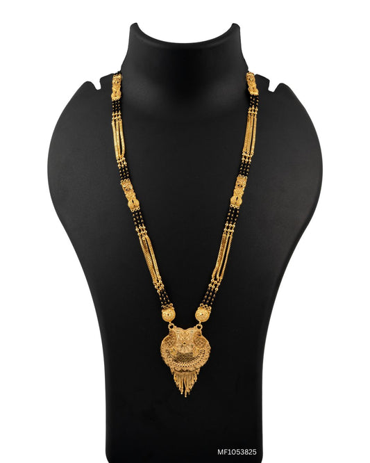Lotus Shield Forming Mangalsutra Jewelry