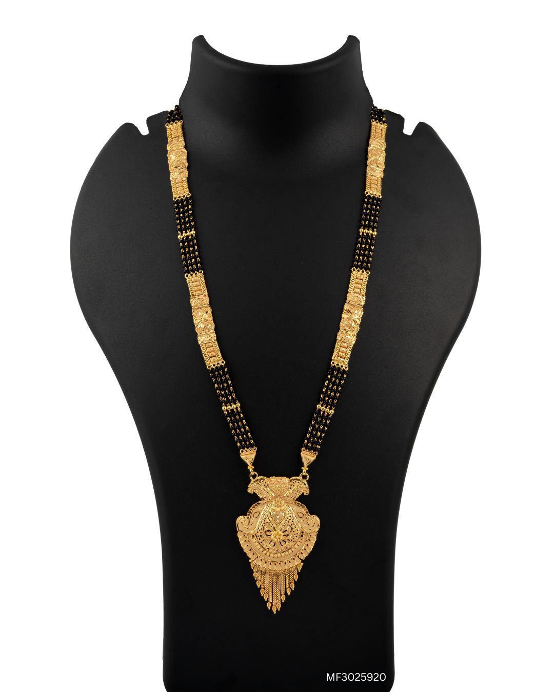 Premium Filigree Heart Shield Forming Mangalsutra Jewelry