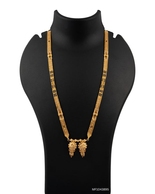 Filigree Heart Shield Forming Mangalsutra Jewelry