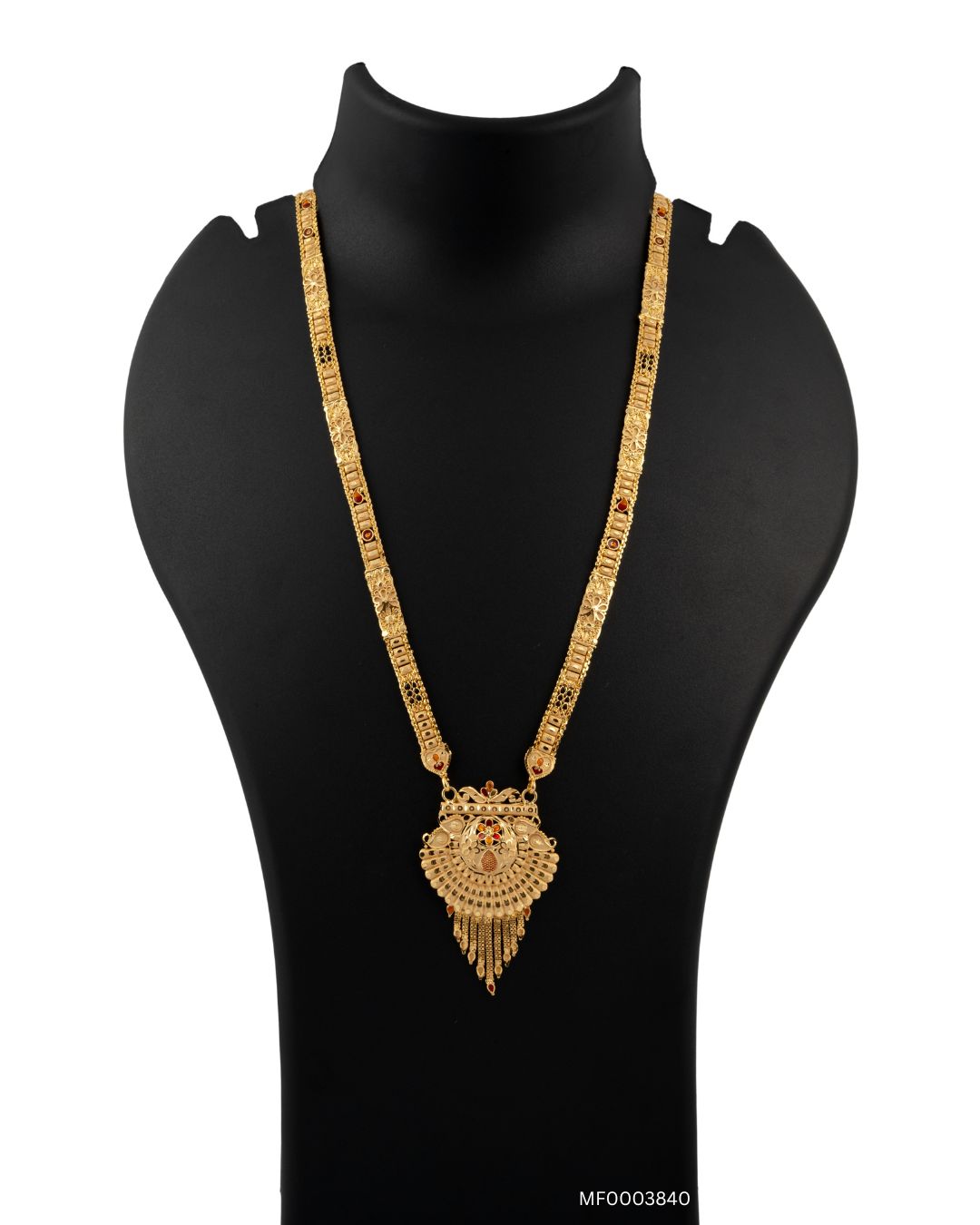 Filigree Fan Shield Forming Mangalsutra Jewelry
